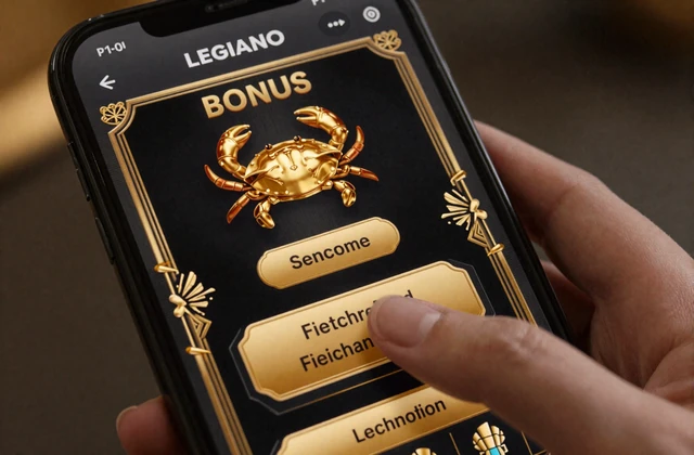 Bonusauswahl auf dem Smartphone bei der Legiano Registrierung f&uuml;r Online Casino Echtgeld